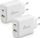 Karikues prize MediaRange, 43W, USB A edhe USB C, i bardhë