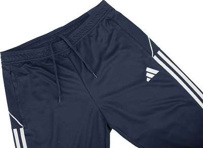 Pantallona sportive për fëmijë adidas Tiro 23 League Training Jr HS3495, poliester i ricikluar, me zinxhir te këmbët, navy