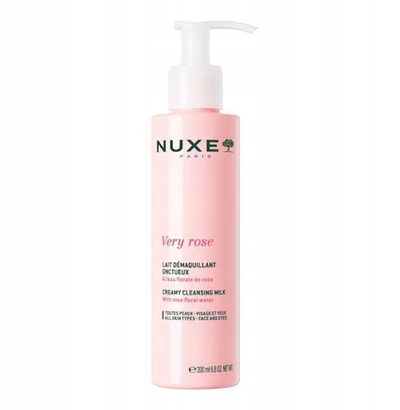 Млеко за чистење лице Нукс Вери Роуз, 200 ml, за сите типови кожа