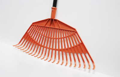 Grabulë gjethe Green>it Leaf Rake, 23 dhëmbë, dorezë 160cm, zi portokalli