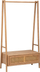 Rraf për rroba me dollap këpucësh Atmosphera Wicker, 162 cm, dru MDF, bezhë