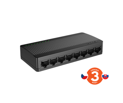 Switch rrjeti Tenda SG108M, 8 porta Gigabit, 10/100/1000 Mbps, i zi