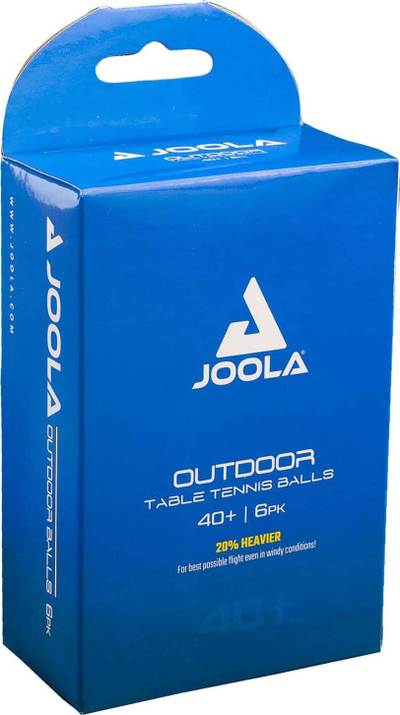 Toptha pingpongu Joola Outdoor, 40mm, set 6 copë, të bardhë