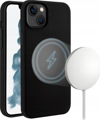 Mbulesë telefoni Vivanco Mag Hype për iPhone 14, silikon, MagSafe, e zezë