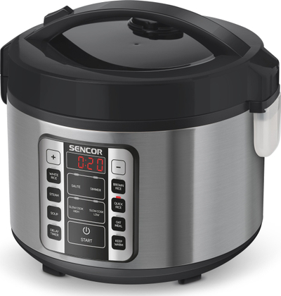 Tenxhere orizi Sencor SRM 3151BK, 2.8L, 1000W, inox, e zezë