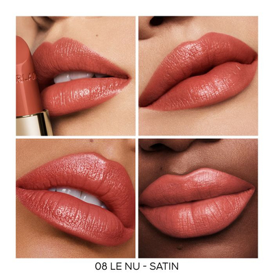 Ruzh buzësh Guerlain Rouge G 08, 3.5 gr, përfundim i ndritshëm