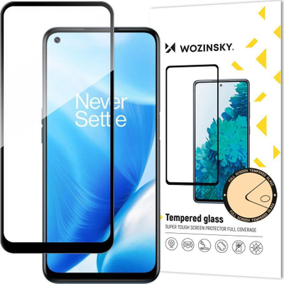 Xham mbrojtës Wozinsky Full Glue për OnePlus Nord N200 5G, i fort, kornizë case friendly, i zi