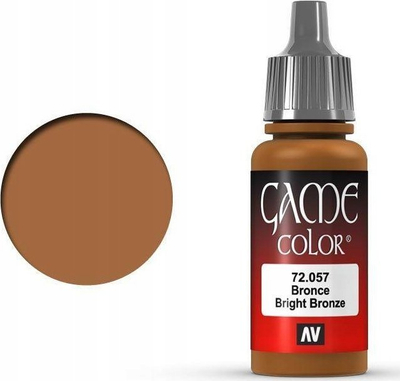 Ngjyrë akrilike Vallejo Game Color 72057, Bright Bronze, 17ml, bronzi i ndezur
