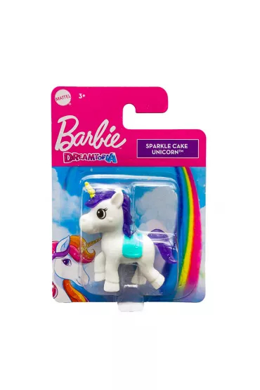 Lodër njëbrirësh Mattel Barbie Dreamtopia Sparkle Cake Unicorn, për kalamaj 3+, me ngjyra nga të gjitha