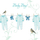 Kartolinë lindjeje Clear Creations Swarovski Square Card EE02, për çun, me kristal Swarovski, blu me të bardhë