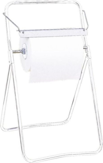 Qëndrim në dysheme për peceta pastrimi, çelik, 46cm, i bardhë