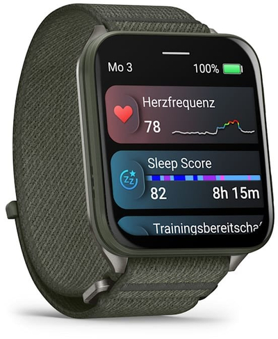 Ora Garmin Venu X1 Moss, smartwatch me ekran AMOLED, GPS, ngjyrë jeshile