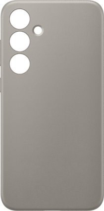 Mbrojtëse për celular Samsung Vegan Leather për Galaxy S24+, hirtë e errët