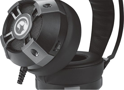 Kufje Marvo HG9015G, LED shumëngjyrësh, të zeza