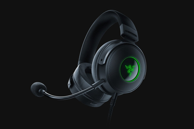 Гејминг слушалки Razer Kraken V3 HyperSense, 7.1, со микрофон, црни
