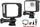 Kornizë mbajtëse Puluz PU881B për Insta360 GO 3, me tripod, e zezë