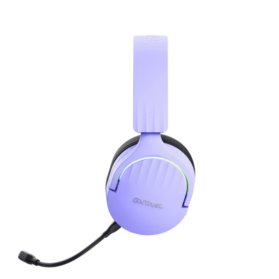 Гејминг слушалки Trust GXT491 Fayzo, безжични, over ear, виолетови