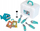 Set lodër dentistike Theo Klein 4326 Doctor's Case Dentist, 10 pjesë, me valixhe plastike, e bardhë me të gjelbër
