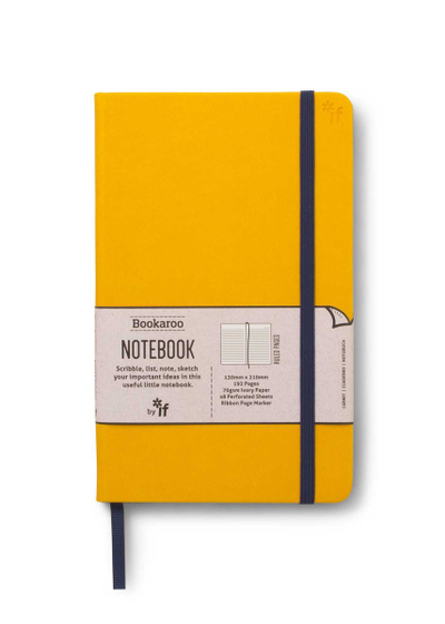 Bookaroo Notebook Mustard - If Cardboard Creations Ltd