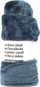Batanije fleece Coral, 150x200 cm, coral fleece, blu navy