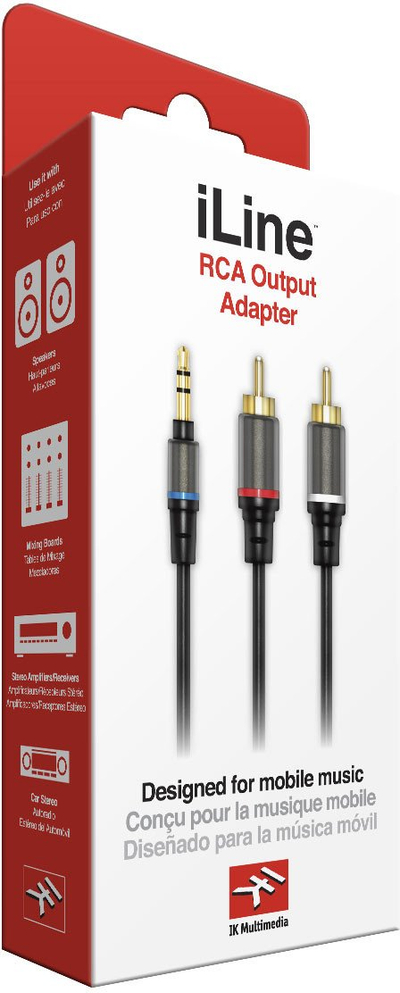 Kabllo audio IK Multimedia RCA, 59\", dalje stereo, e zezë