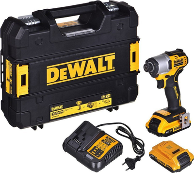 Vidë goditëse Dewalt XR DCF840D2T, 18V, 2Ah Li-Ion, e verdhë