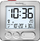 Orë alarmi Techno Line WT 265, radio kontrolluese, ekran dixhital, argjendi