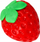 Lodër antistres MEGA CREATIVE Pressed Strawberry, e butë, e mbushur me xhel, shumëngjyrëshe