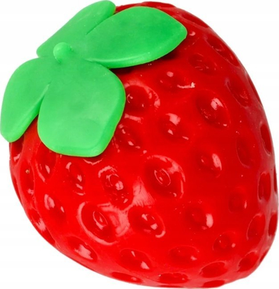 Lodër antistres MEGA CREATIVE Pressed Strawberry, e butë, e mbushur me xhel, shumëngjyrëshe
