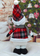 Figurinë zbukuruese Saska Christmas Snowman, 50 cm, e bardhë kuqe zi