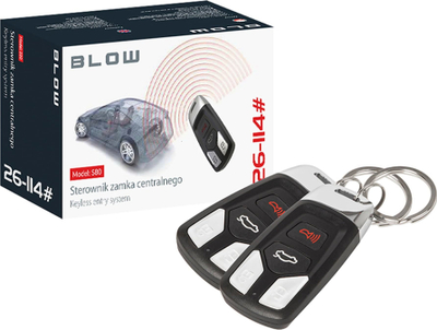 Set mbyllje qendrore BLOW 26-114, 12V, 433.92MHz, i zi