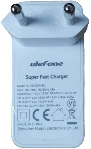 Полнач USB Ulefone 120W, 20V 6A, бел