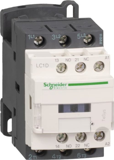 Kontaktor fuqie Schneider Electric LC1D18E5, 18A, 3P 48V AC 50Hz, 1NO 1NC