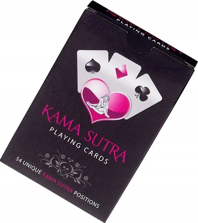 Карти за игра Tease &amp; Please Kamasutra Playing Cards, 54 карти, црна