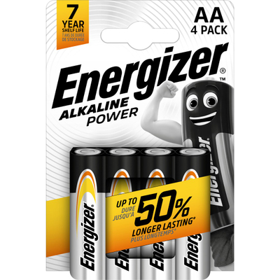 Bateri alkaline Energizer Base AA R6, set 4 copë
