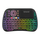 Tastierë e vogël wireless Savio KW-04, ARGB, me touchpad, e zezë