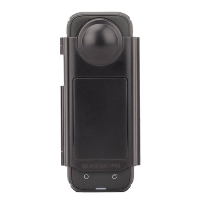 Mbrojtëse lente dhe ekrani Sunnylife për Insta360 X4, montim me hapje fundore, e zezë