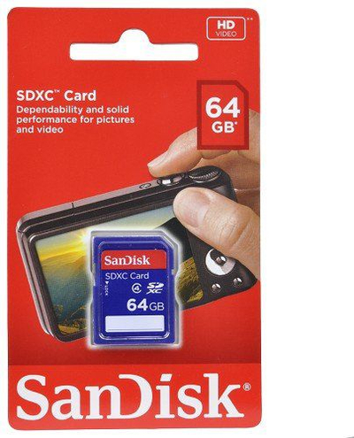 Kartë memorie SanDisk SDXC, 64GB, Class 4