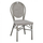Karrige alumini stil bambuje, textilene, 45×57×88 cm (HM5109), gri