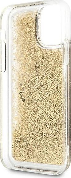Këllëf telefoni Guess GUHCN61LG4GGO, për iPhone 11 6.1", hardcase glitter, gold