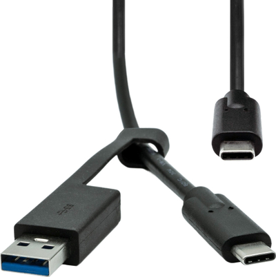 Kabllo USB ProXtend USBCWA-001, USB A dhe USB C në USB C, 1 m, e zezë
