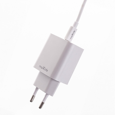 Karikues rrjeti Maxlife MXTC 06 20C, 20W, USB C PD QC, i bardhë
