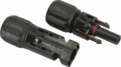 Соларен конектор MC4, 1000V, со пинови, црн