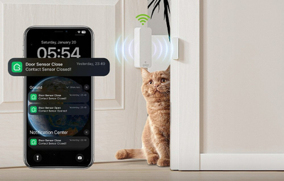 Senzor për derë dhe dritare Gosund ST18, ZigBee, Tuya Smart, i bardhë