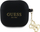 Mbulesë silikoni Guess GUA4LECG4K për AirPods 4, me charm, e zezë