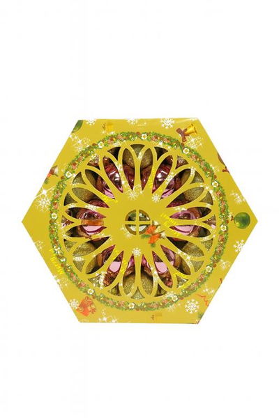 Set Topash dekorues 6cm 19/1, gold me rozë. UNIMIKS