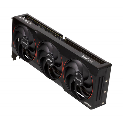 Kartë grafike SPARKLE Intel Arc B580 TITAN OC, 12GB, me tre ftohsa