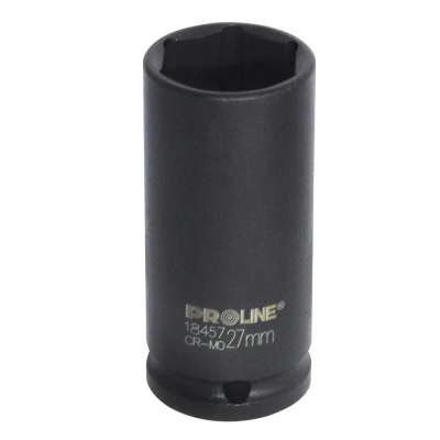 Kokë çelësi e thellë Proline 3/4", 23mm, çelik CrMo, e zezë