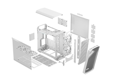 Kasë PC Fractal Design Torrent RGB White TG Clear Tint, e bardhë