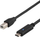 Кабел USB Deltaco USBC-1016, USB C во USB B, 2m, USB 2.0, црн